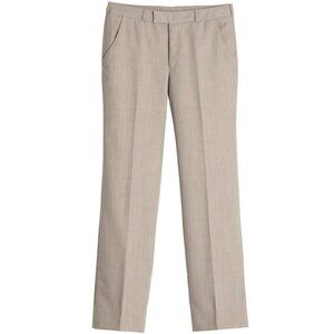 Tuomi (Finland) 70s, Linen Blend, Hook & Bar, Straight Leg